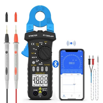 Digitalzange Multimeter AC/DC Strom Spannung Widerstand Kapazität Temperatur APP - Bild 1 von 4