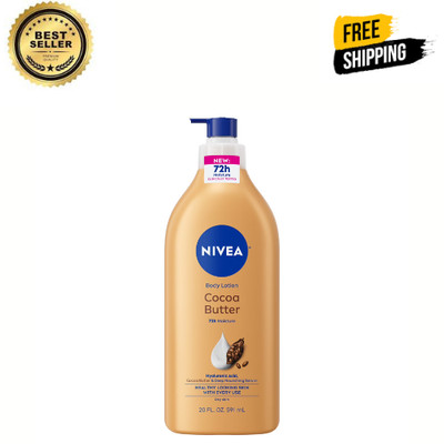 NIVEA Cocoa Butter Body Lotion with Deep Nourishing Serum, 20 Fl Oz