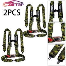 2X 4 Point 3" Racing Style Harness Belt 4PT Camlock Quick Release