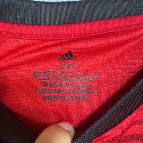 Adidas Flamengo 2022-2023 Home Jersey Black & Red Men's Size 2XL - Picture 3 of 10