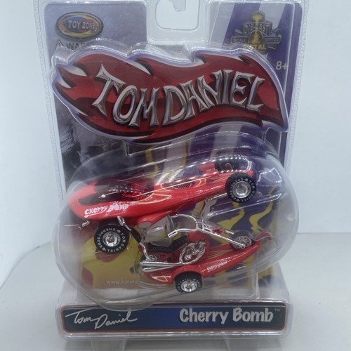 Cherry Bomb - Toy Zone Tom Daniel Red 1:43 Iron Legends Hot Rod Motorcycle New