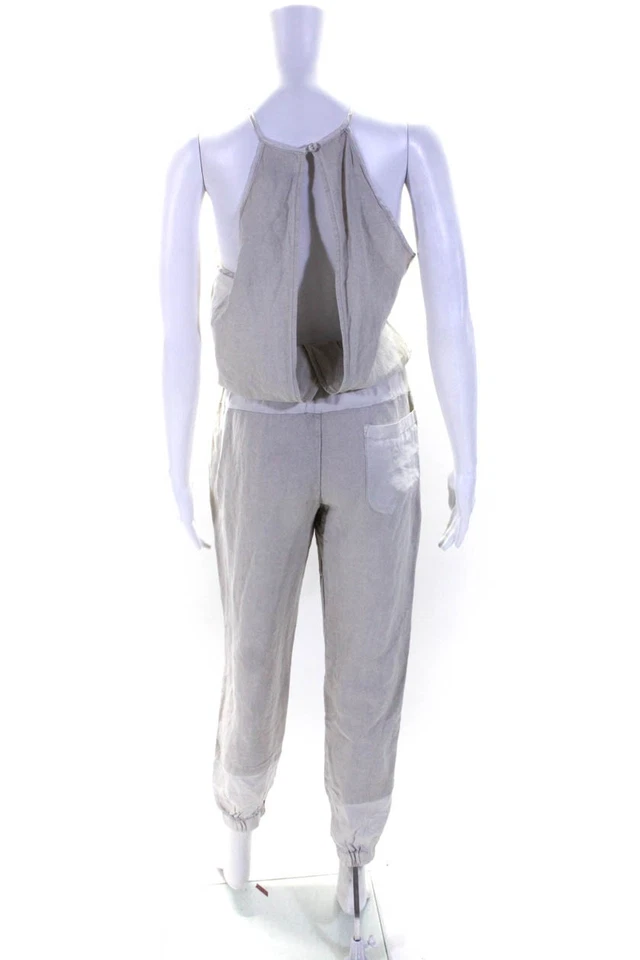 Женский комбинезон Young Fabulous & Broke без рукавов с зауженной талией бежевый размер XS - Изображение 3 из 4