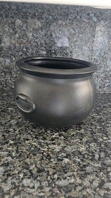 Halloween Union Products Blow Mold - Large Black Cauldron Vintage 1987- 11'' x 9''