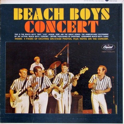 The Beach Boys - Concert RARE OG 1964 Press (VG+) Vinyl LP TAO 2198, TAO-2198
