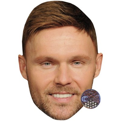 Scott Haze (Smile) Celebrity Mask, Flat Card Face, Fancy Dress Mask