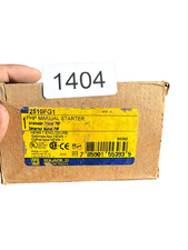 Square D 2510FG1 FHP Manual Starter Nema 1 Enclosure
