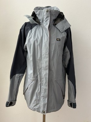 Lowe Alpine Funktionsjacke Jacke Gr. M Hellblau Kapuze Outdoor Berg Meshfutter