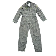 US Military CWU-27P Flight Suit Mens 42R Flame Resistant Flyers Coveralls Nomex
