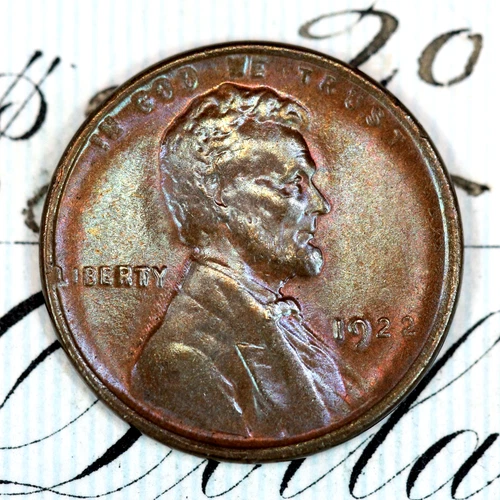 * 1922 No D STRONG REVERSE * SUPERB+ GEM BU MS LINCOLN WHEAT PENNY *