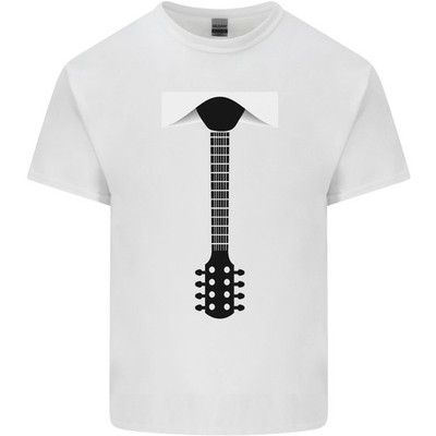 Gitarre Krawatte Gitarrist Bass Akustisch Lustiges Kinder T-Shirt