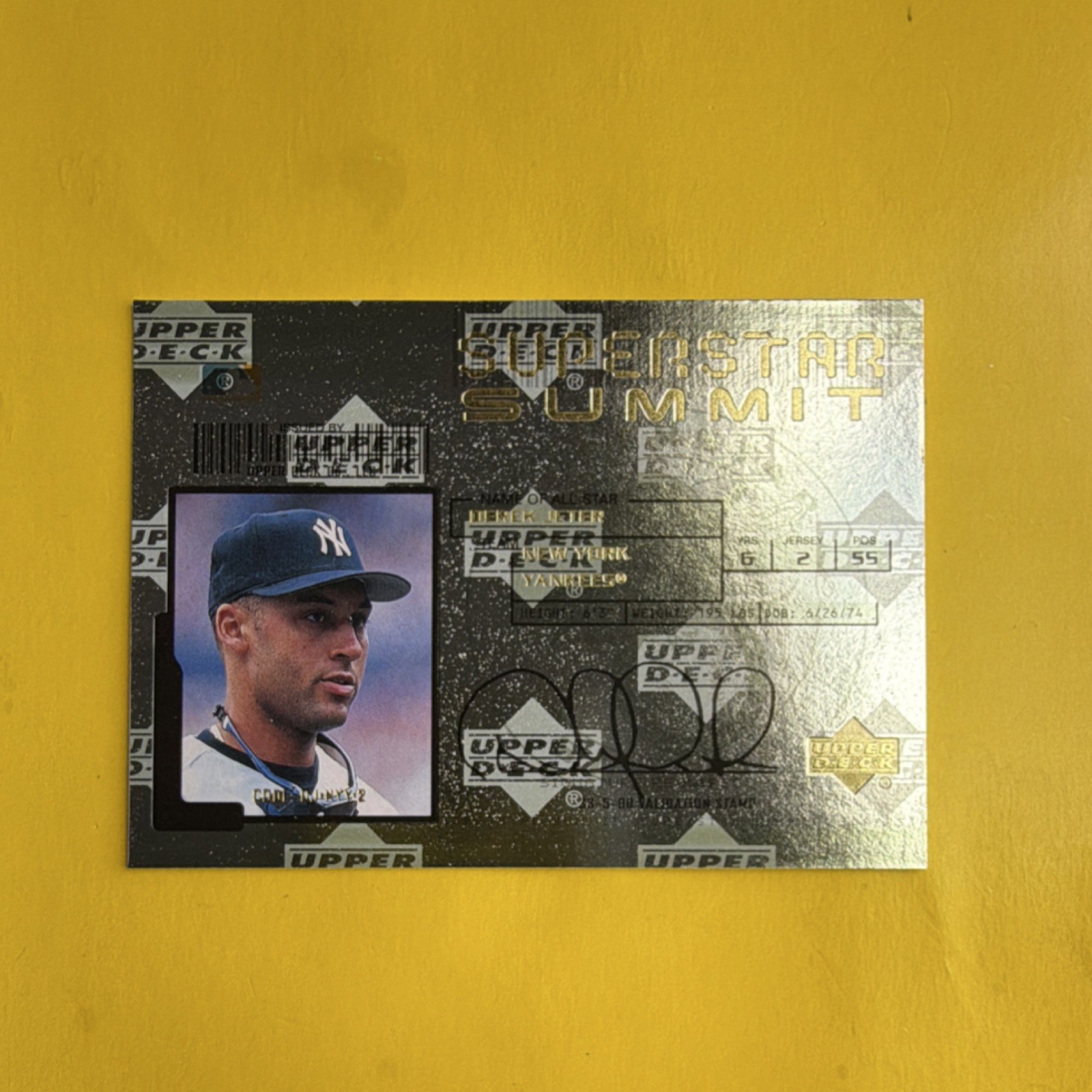 Upper Deck Superstar Summit Derek Jeter #SS1 2001 New York Yankees Baseball Card