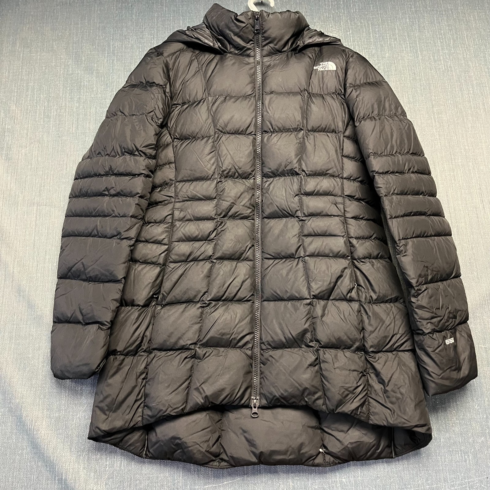 The North Face Women's Parka Jacket Size M Black 550 Down Quilted Puffer Winter