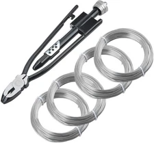 LainKeen 5 Pieces 9 Inch Safety Wire Twisting Pliers Tool Set With 4 Coils... 