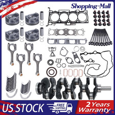 2.4l Full Engine Rebuild Kit Crankshaft Rods Bearings Pistons For Hyundai Kia 2.4l Full Engine Rebuild Kit Crankshaft Rods Bearings Pistons For Hyundai Kia