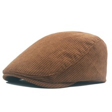 Corduroy Ivy Cap Newsboy Painter Hat Beret Advance Cap Adjustable Classic Casual