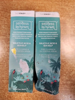 2 Pk: Selfless by Hyram Salicylic Acid & Sea Kelp Pore Clearing & Oil Serum E16D