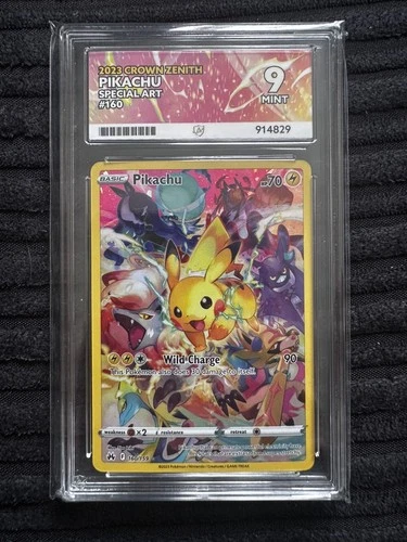 Pokémon TCG Pikachu Crown Zenith 160/159 Special Art ACE 9