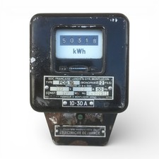 Ancien compteur - LANDIS & GYR – Appareillage électrique / Déco industrielle