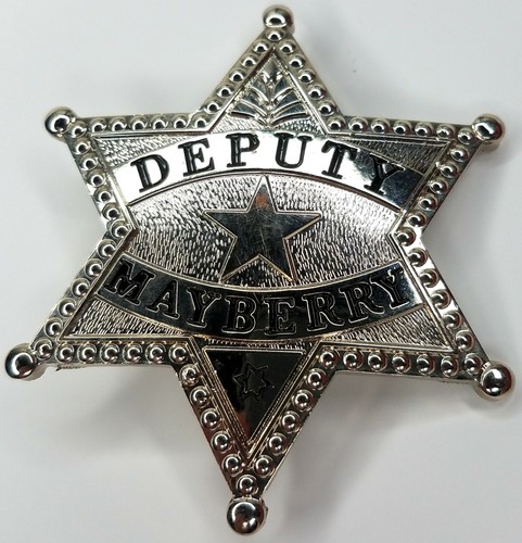 Andy Griffith TV Show - DEPUTY Barney Fife Mayberry Prop Replica Metal Badge