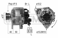 Era Lichtmaschine Generator 120A 14V FüR Kia Cee'd Sw 2.0 Crdi 140 1.6