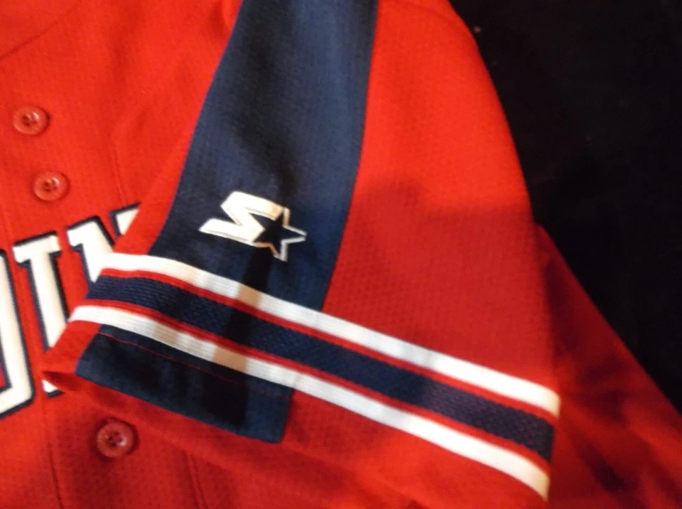 Camiseta Mark McGwire Starter St Louis Cardinals grande con botones cosidos roja Foto 4 de 4