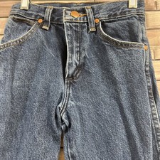 wrangler boys jeans 10 slim blue denim bootcut western cowboy western 13mwz