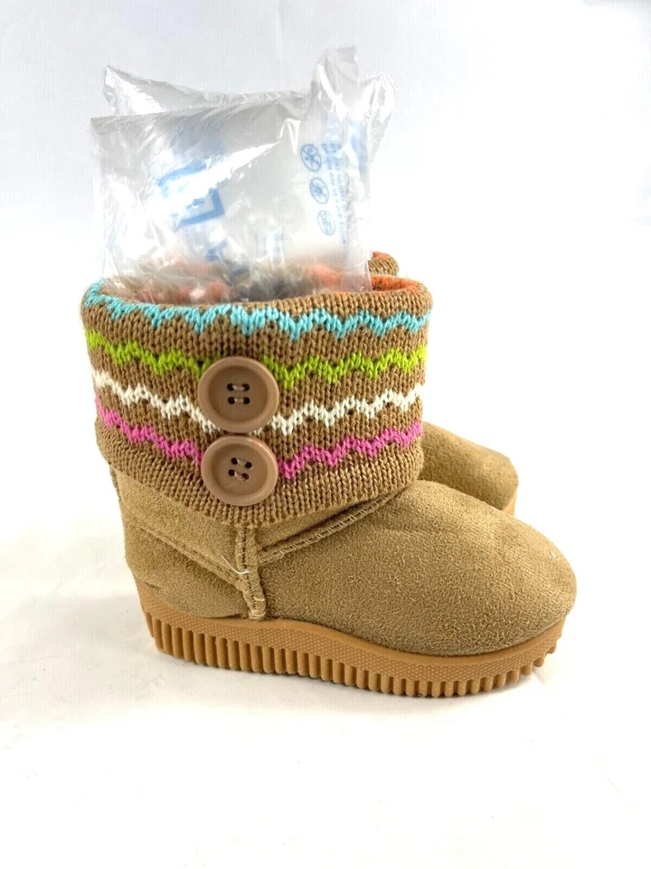 BOTAS CÁLIDAS CON CREMALLERA AL TOBILLO BEBÉ NIÑA NIÑO PEQUEÑO ZAPATOS Foto 2 de 3