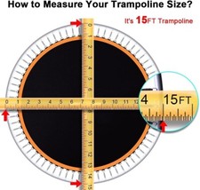 Jumptastic Trampoline Mat Fits 15Ft Frame w/ 96 V-Rings 161"