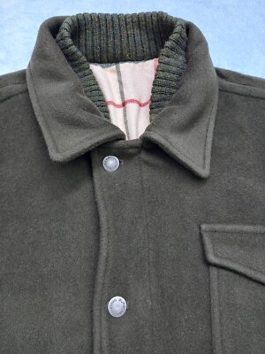 Vintage Thomas Burberry 90s Wool Bomber Jacket Green Army Vintage Thomas Burberry 90s Wool Bomber Jacket Green Army