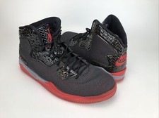 NIKE AIR JORDAN SPIKE FORTY PE 807541-002 BLACK/FIRE RED-CEMENT GREY Size 10.5