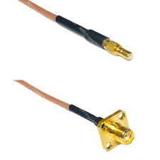 RG316 SSMB Male to SMA FEMALE FLANGE RF Cable Rapid-SHIP LOT