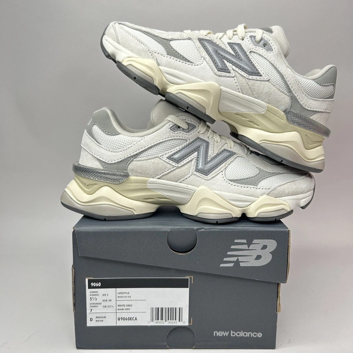 New Balance  “Sea Salt Concrete” Silver Metallic UECA  Size  5.5MW