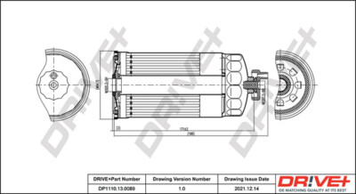 Dr! Ve + DP1110.13.0089 Kraftstoff Filter für Audi, Mitsubishi, Volvo, VW