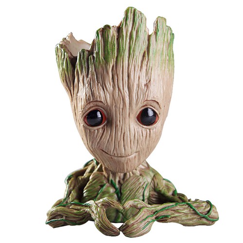 Baby Groot Flower Pot Pen Holder Toy Succulent Planter Guardians Of The Galaxy - Picture 16 of 24