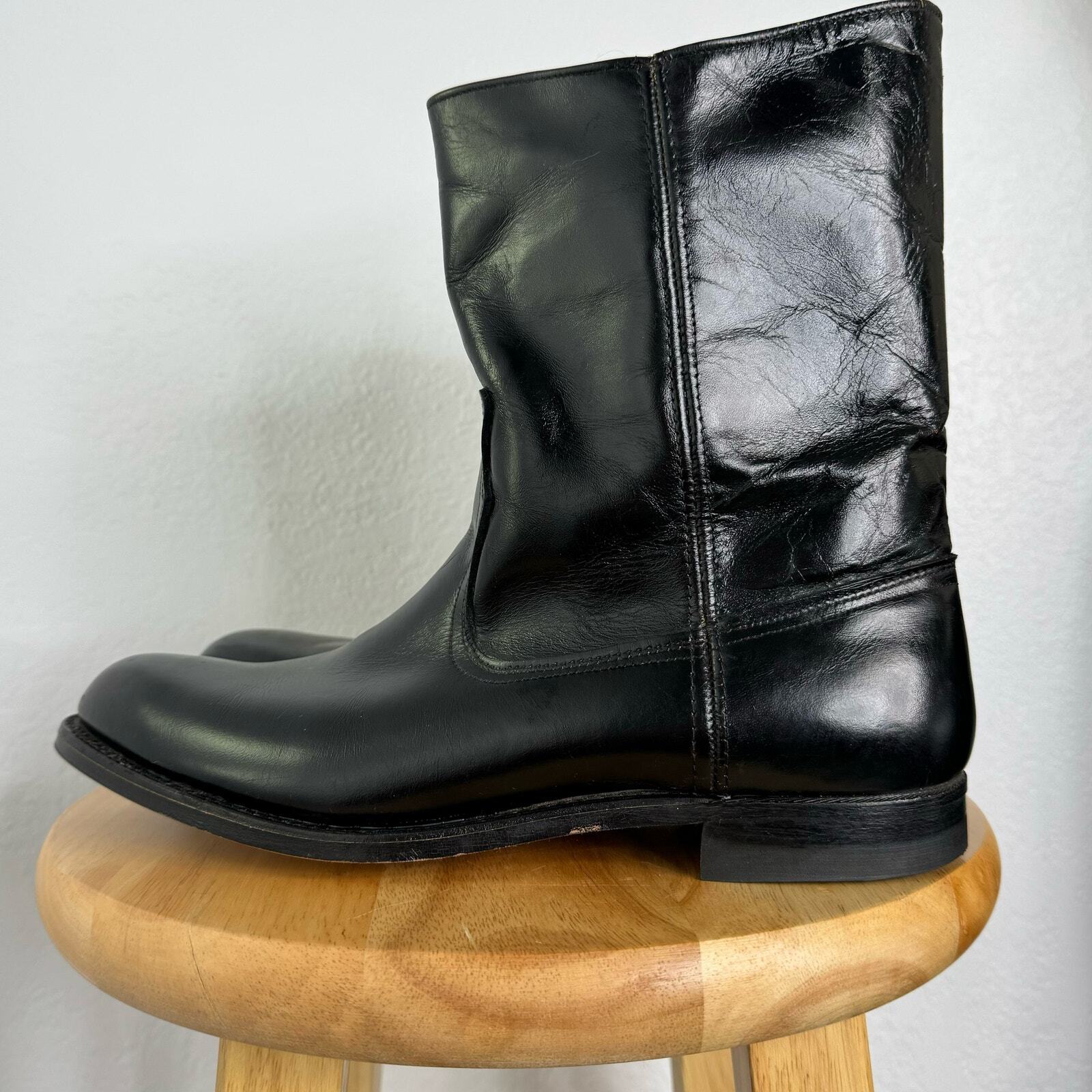 Vintage Johnsonian Army Officer Dress Wellington Boots Rare Collectible