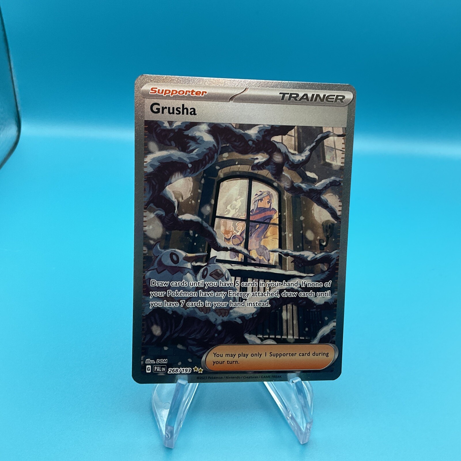 Grusha 268/193 SV02: Paldea Evolved Special Illustration Rare Pokémon TCG NM/M