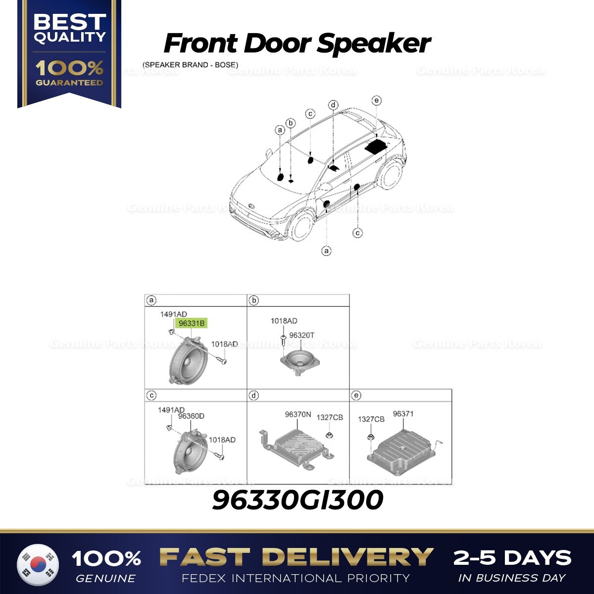 ⭐Genuine⭐ Front Door Speaker 96330GI300 for Hyundai Ioniq 5 | eBay