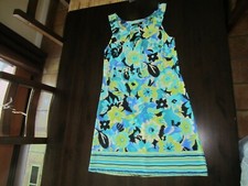 JFW Women Girl Multicolored  Modern Flower Summer Sleeveless Dress