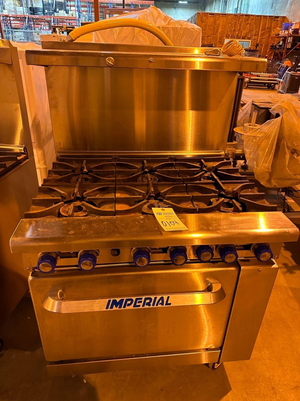 Imperial 6 Burner Commercial Restaurant Range Natural Gas Stove 36" x 32" x 55" eBay