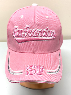 Pink Baseball Cap with White SF Logo New Era 9Forty A-Frame San Francisco Giants 60th Anniversary  main image 2