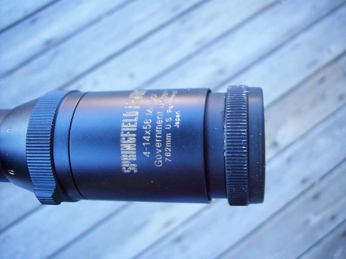 Springfield Armory 4-14x56mm Rifle Scope Lighted Mil-Dot Ret. | eBay