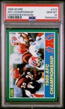 (POP 49) PSA 10 1989 Score Football AFC Championship #273 GEM MINT