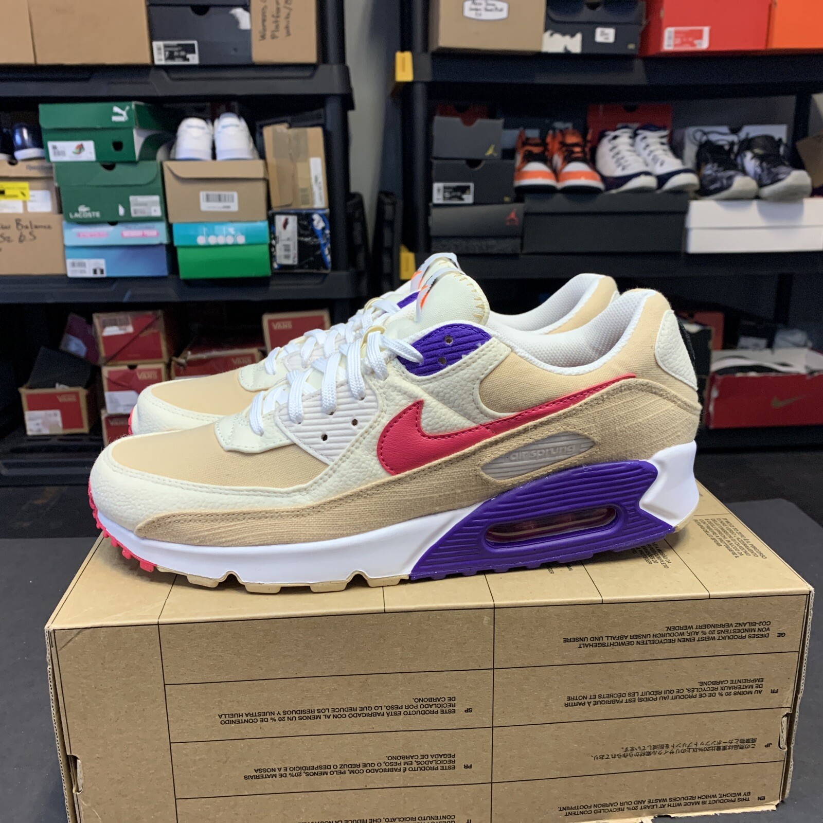 NIKE AIR MAX 90 SE SESAME RUSH PINK 