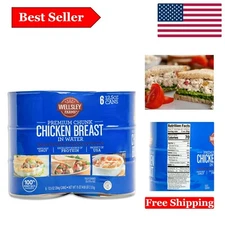 White Chunk Chicken in Water - 6 Pack, Ready-to-Eat & Gluten-Free