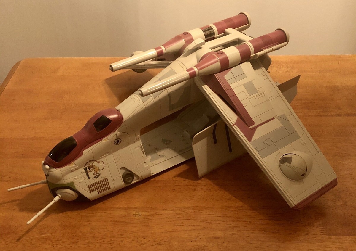 Star Wars Republic Gunship Hasbro Toys R Us Exclusive Collectible Complete eBay