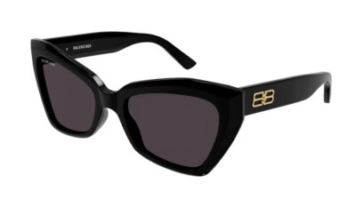 サングラス BALENCIAGA Woman Sunglasses Black BB0271S 001 Balenciaga BB0271S 001 Black/Grey Cat-Eye Women's Sunglasses