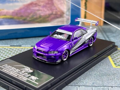 Fuji 1:64 JDM Skyline GTR R34 Nismo Z-Tune Sport Model Diecast Metal Car