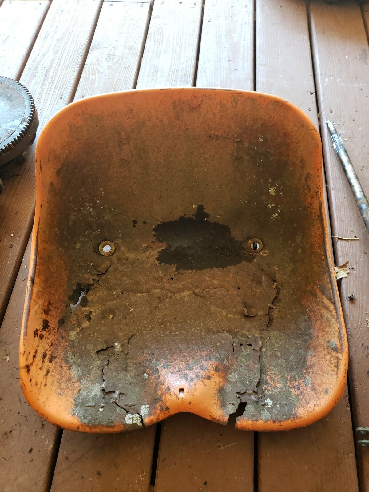 Kubota B6100 Tractor Seat Pan Rust Holes eBay