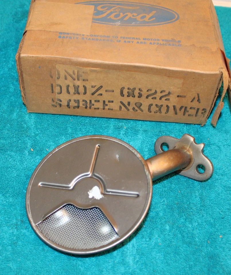 Ford Mustang Torino Cougar 1970 1971 nuevo en stock 429 CJ SCJ bomba de aceite pantalla tubo y cubierta Foto 4 de 4