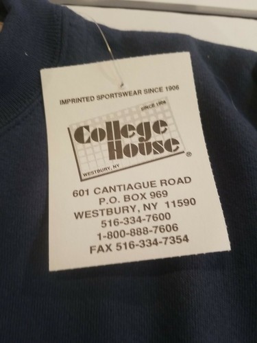 Vintage Blue Rocks Sweatshirt 1997 Nos Salesman sample Size Large Rare New w tag - Picture 11 of 12